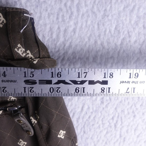 DC AOP Womens Brown Monogram Logo Insulated Snowboard Snow Pants Size M Y2K - Picture 6 of 9
